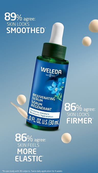 rejuvenecimiento de suero weleda para el cuidado facial - weleda