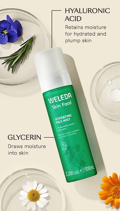 alimento de la piel facial hidratante de la niebla - weleda