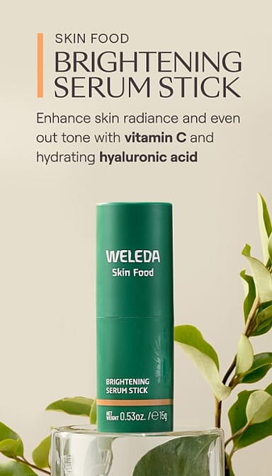alimento de la piel brightening serum de palo - weleda